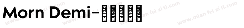 Morn Demi字体转换